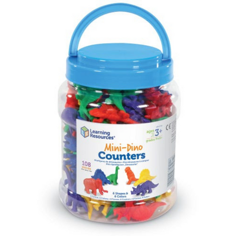 Mini Dino Counters, set of 108 Learning Resources LER0710