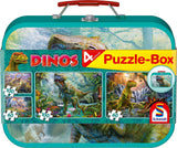 Dinosaurs Puzzle Box 2 x 60, 2 x 100 Schmidt 56495